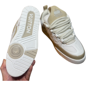 LV SKATE BIANCHE E MARRONI