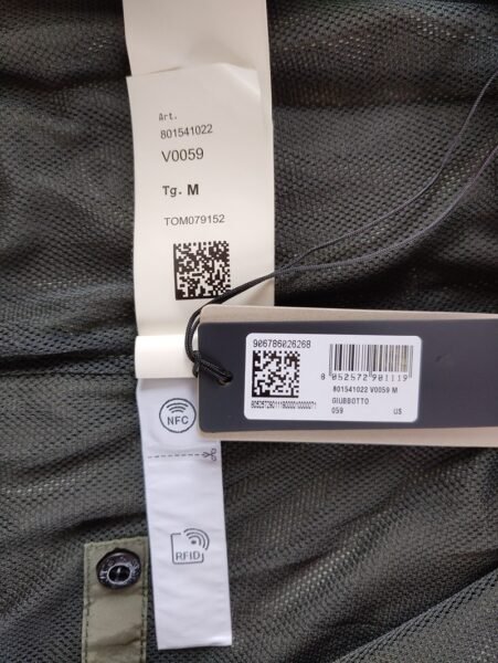 STONE ISLAND GIUBBINO 41022 CRINKLE ANTIVENTO/ANTI PIOGGIA VERDE - Image 5