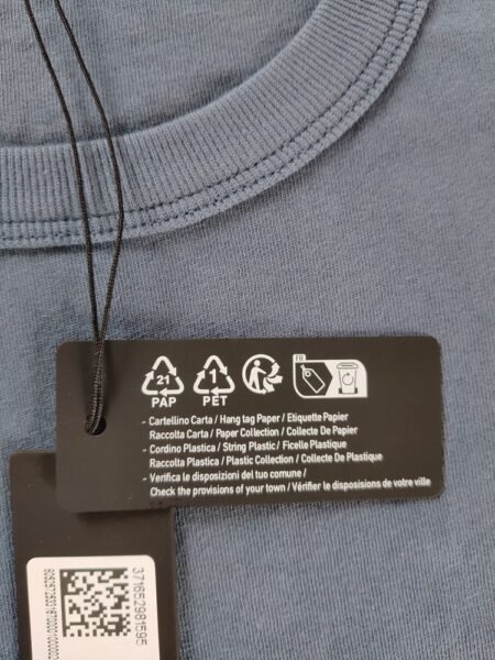 STONE ISLAND T SHIRT 20444 OVERSIZE FIT RICAMATA BLU - Image 6