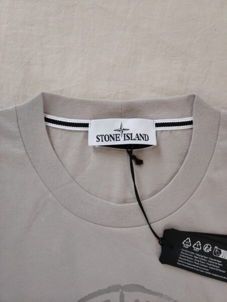 STONE ISLAND T SHIRT 2RC87 REFLECTIVE GRIGIO - Image 4