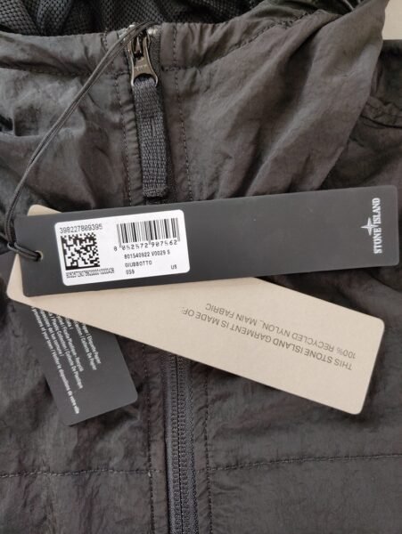 STONE ISLAND GIUBBINO 801540922 CRINKLE ANTIVENTO/ANTI PIOGGIA NERO - Image 2