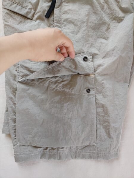 STONE ISLAND PANTALONCINO L0219 NYLON METAL GRIGIO CHIARO - Image 3