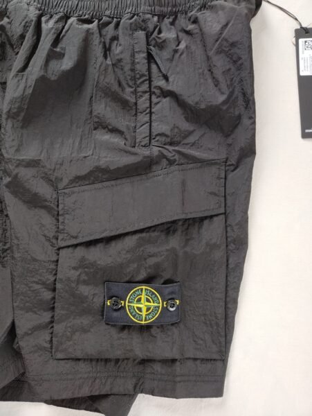 STONE ISLAND PANTALONCINO L0219 NYLON METAL NERO - Image 8