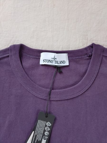 STONE ISLAND T SHIRT 20444 OVERSIZE FIT RICAMATA VIOLA - Image 2