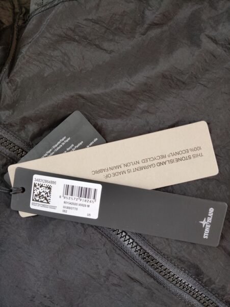 STONE ISLAND GIUBBINO 42020 NYLON METAL WATRO ANTI VENTO/PIOGGIA NERO - Image 3