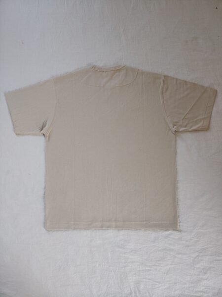 STONE ISLAND T SHIRT 20444 OVERSIZE FIT RICAMATA BEIGE - Image 3