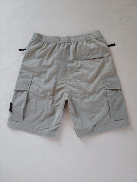 STONE ISLAND PANTALONCINO L0219 NYLON METAL GRIGIO CHIARO - Image 4