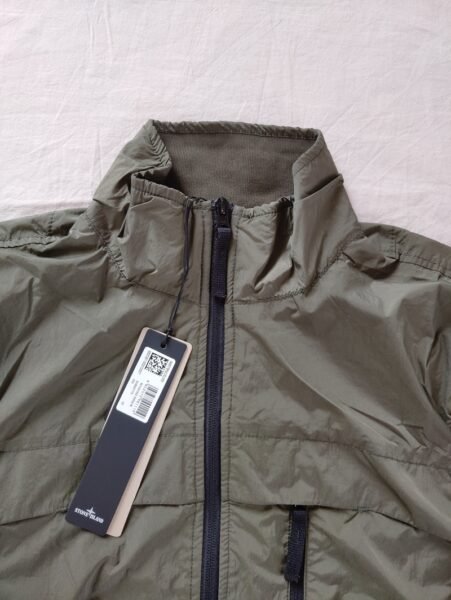 STONE ISLAND GIUBBINO 41022 CRINKLE ANTIVENTO/ANTI PIOGGIA VERDE - Image 2