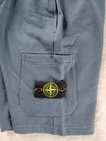 STONE ISLAND PANTALONCINO 64651 SWEAT BLU CHIARO - Image 3