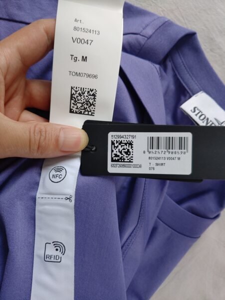STONE ISLAND T SHIRT 24113 MERCERISED COTTON VIOLA - Image 2