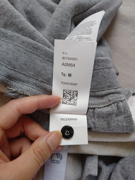 STONE ISLAND PANTALONCINO 64651 SWEAT GRIGIO - Image 7