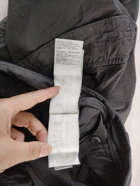 STONE ISLAND PANTALONCINO L0803 STRETCH COTTON CARGO NERO - Image 11