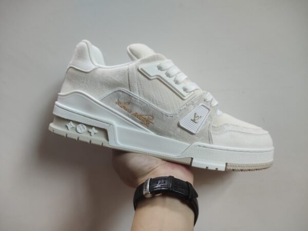 LV TRAINERS BIANCO DENIM - Image 4