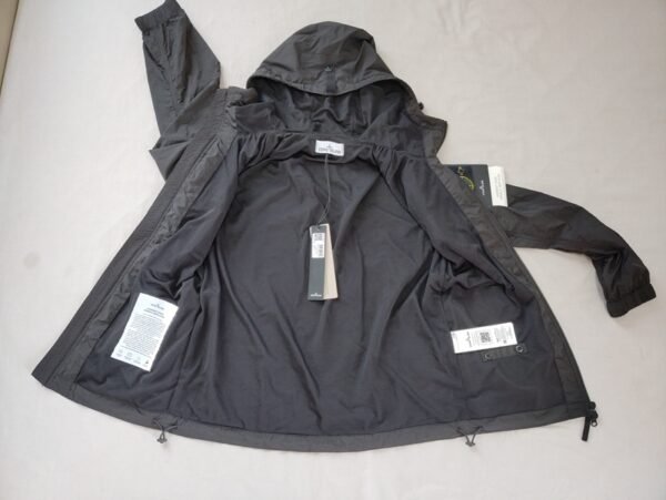 STONE ISLAND GIUBBINO 801540922 CRINKLE ANTIVENTO/ANTI PIOGGIA NERO - Image 3