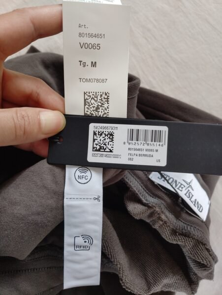 STONE ISLAND PANTALONCINO 64651 SWEAT COLOR CARBONE - Image 2