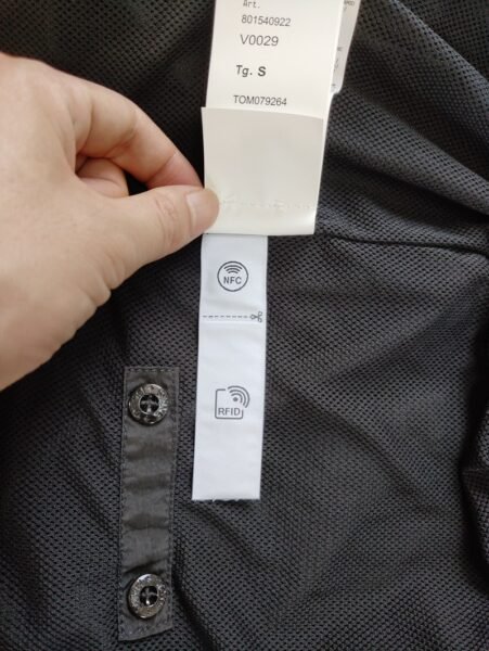 STONE ISLAND GIUBBINO 801540922 CRINKLE ANTIVENTO/ANTI PIOGGIA NERO - Image 4