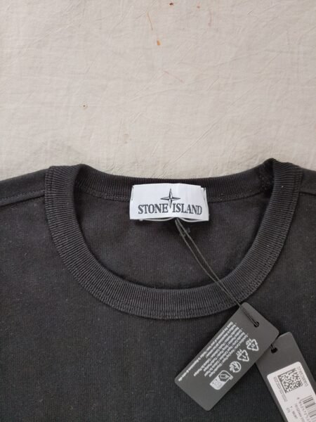 STONE ISLAND T SHIRT 20444 OVERSIZE FIT RICAMATA NERO - Image 2