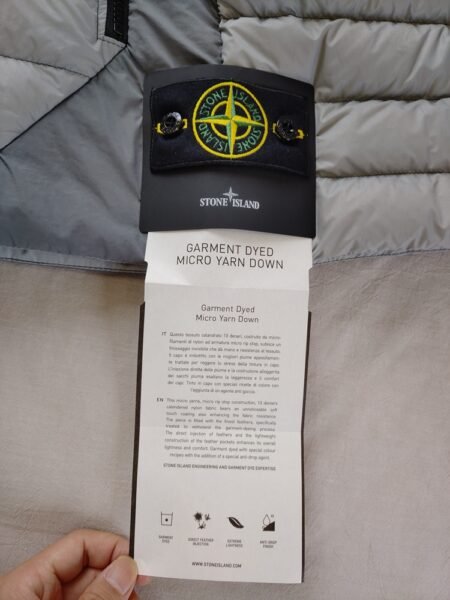 STONE ISLAND SMANICATO G0124 GRIGIO CHIARO - Image 7