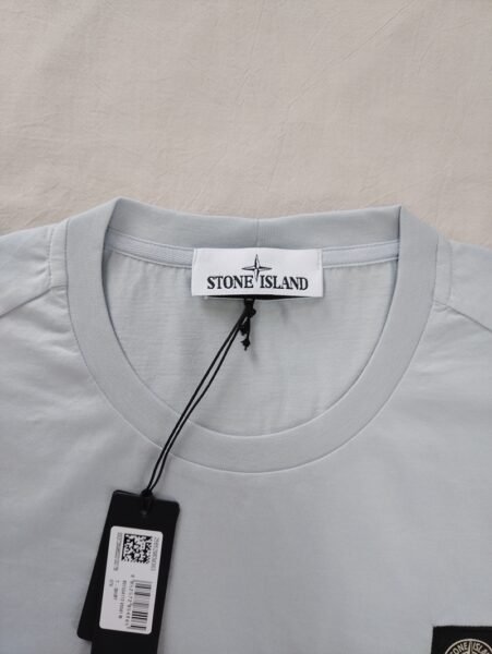 STONE ISLAND T SHIRT 24113 MERCERISED COTTON COLOR CIELO - Image 4