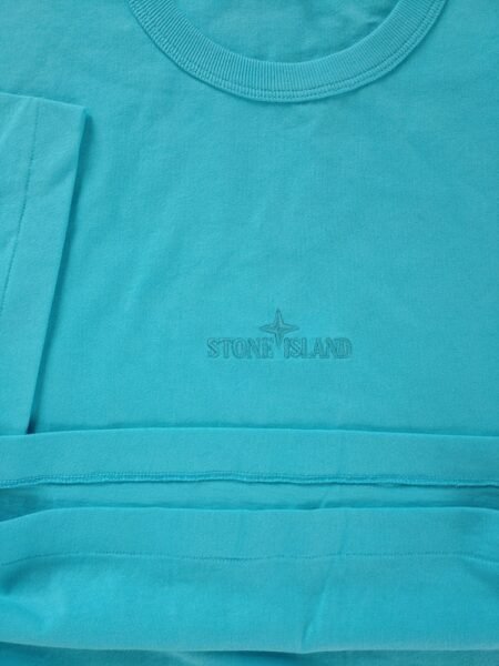 STONE ISLAND T SHIRT 20444 OVERSIZE FIT RICAMATA CIANO - Image 2