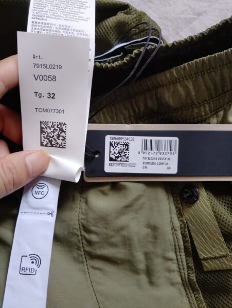 STONE ISLAND PANTALONCINO L0219 NYLON METAL VERDE - Image 2