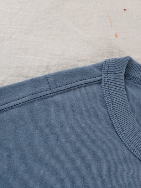 STONE ISLAND T SHIRT 20444 OVERSIZE FIT RICAMATA BLU - Image 7