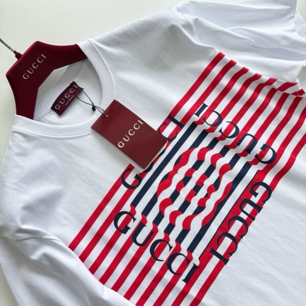 GUCCI T SHIRT BIANCA E ROSSA - Image 7