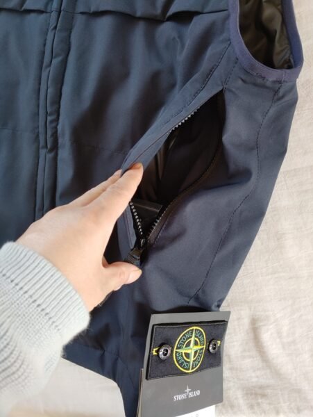STONE ISLAND SMANICATO G0327 SOFT SHELL PADDED BLU SCURO - Image 2