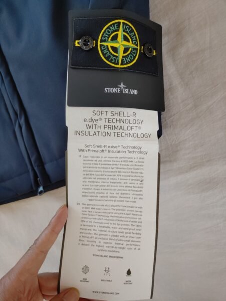 STONE ISLAND SMANICATO G0327 SOFT SHELL PADDED BLU SCURO - Image 7