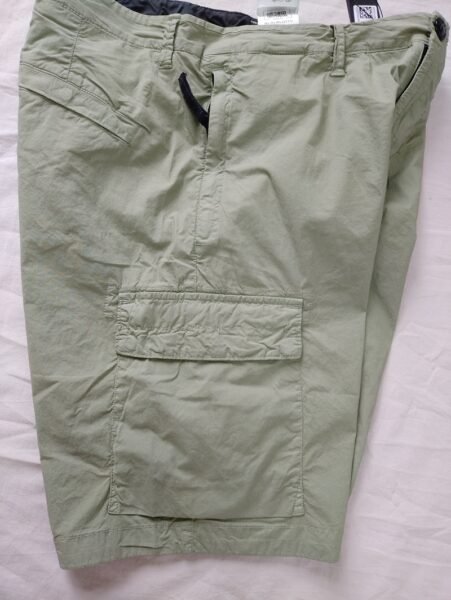 STONE ISLAND PANTALONCINO L0803 STRETCH COTTON CARGO VERDE - Image 3