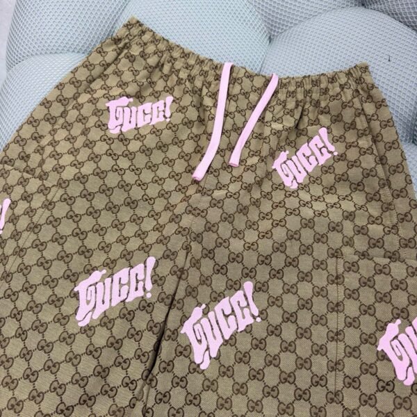 GUCCI PANTALONCINO BEIGE E ROSA - Image 5