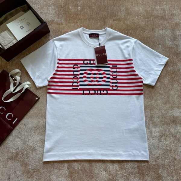 GUCCI T SHIRT BIANCA E ROSSA - Image 3