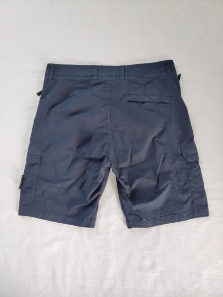 STONE ISLAND PANTALONCINO L0803 STRETCH COTTON CARGO BLU SCURO - Image 2