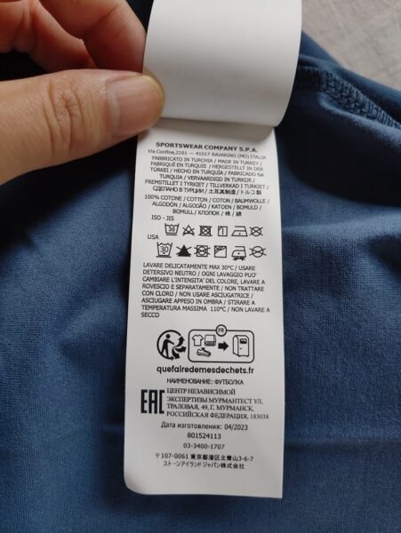 STONE ISLAND T SHIRT 24113 MERCERISED COTTON BLU SCURO - Image 3