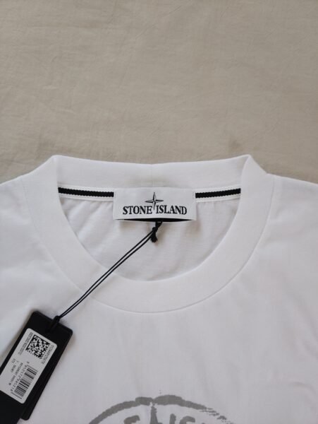 STONE ISLAND T SHIRT 2RC87 REFLECTIVE BIANCO - Image 6