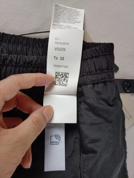 STONE ISLAND PANTALONCINO L0219 NYLON METAL NERO - Image 11
