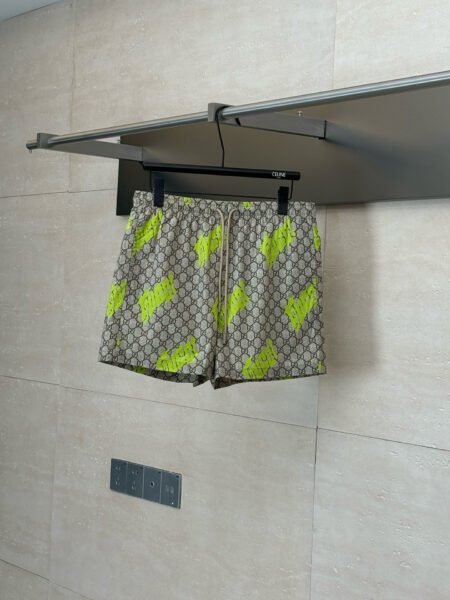 GUCCI COSTUME DA BAGNO / SWIM BEIGE E LIME - Image 5