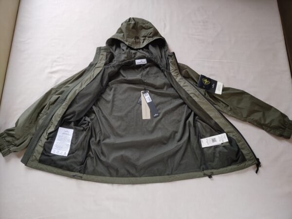 STONE ISLAND GIUBBINO 801540922 CRINKLE ANTIVENTO/ANTI PIOGGIA VERDE - Image 6