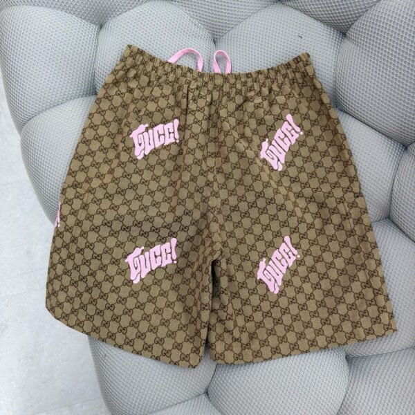 GUCCI PANTALONCINO BEIGE E ROSA - Image 4