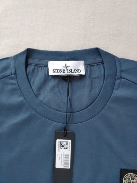 STONE ISLAND T SHIRT 24113 MERCERISED COTTON BLU SCURO - Image 5
