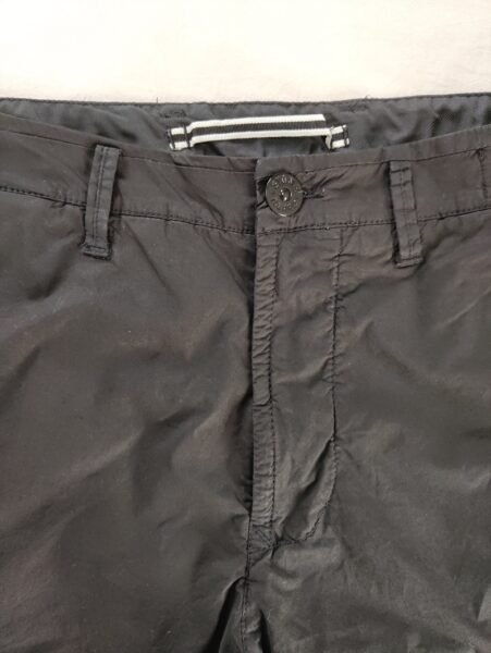 STONE ISLAND PANTALONCINO L0803 STRETCH COTTON CARGO NERO - Image 5