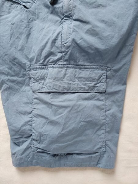 STONE ISLAND PANTALONCINO L0803 STRETCH COTTON CARGO BLU CHIARO - Image 3