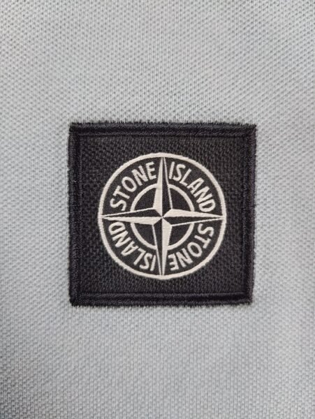 STONE ISLAND LONG SLEEVE POLO 2SL18 GRIGIO CHIARO - Image 2