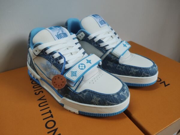 LV TRAINERS BLU DENIM - Image 5
