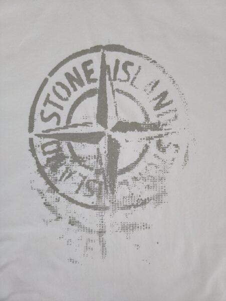 STONE ISLAND T SHIRT 2RC87 REFLECTIVE BIANCO - Image 3
