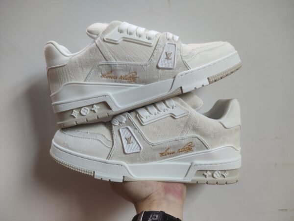LV TRAINERS BIANCO DENIM - Image 2