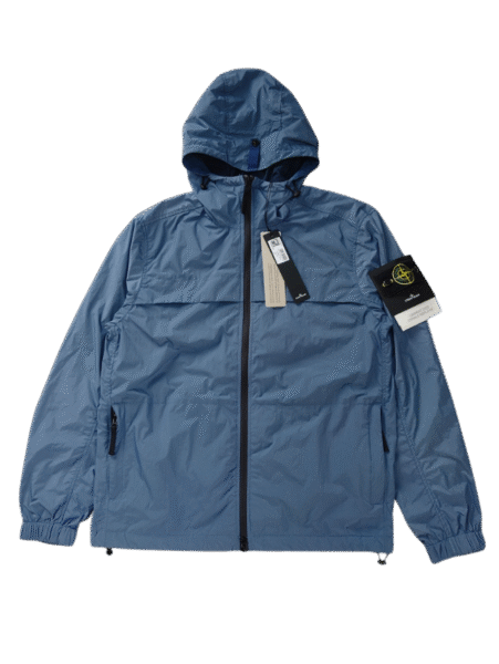 STONE ISLAND GIUBBINO 801540922 CRINKLE ANTIVENTO/ANTI PIOGGIA BLU
