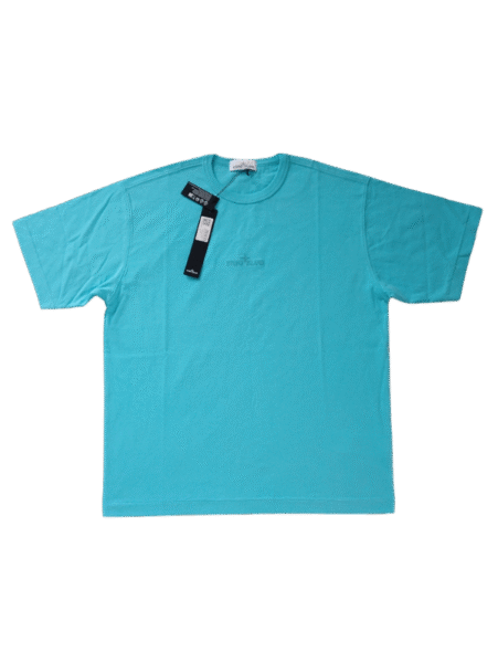 STONE ISLAND T SHIRT 20444 OVERSIZE FIT RICAMATA CIANO