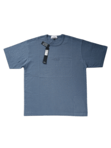 STONE ISLAND T SHIRT 20444 OVERSIZE FIT RICAMATA BLU