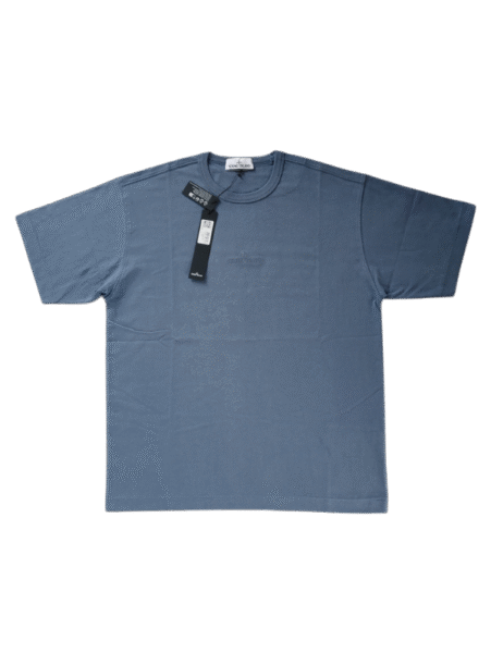 STONE ISLAND T SHIRT 20444 OVERSIZE FIT RICAMATA BLU